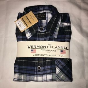 Vermont flannel co - blue/black/white flannel
